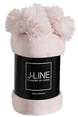 J-Line Plaid Pom J-Line Plaid Pom