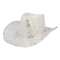 Hoed Rodeo Party zilver - thumbnail