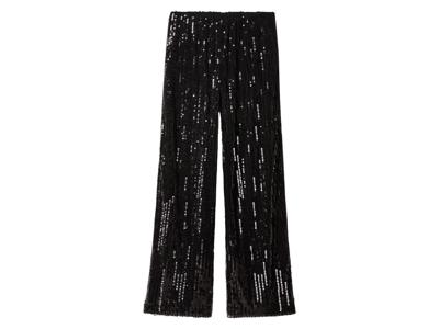esmara Dames broek met pailletten (Zwart, M (40/42))