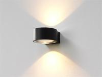 Artdelight Wandlamp Hudson Ø 11 cm zwart - thumbnail