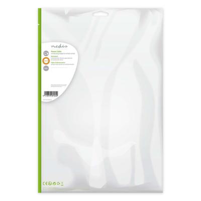 Voedingskabel | Schuko Male Haaks - Schuko Female | 5,0 m | Zwart