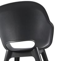 Tuinstoel Akola antraciet set van 2 - thumbnail