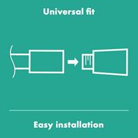 Bundelset Handdouche HansGrohe WallStoris Glijstang en Opbergset Mat Wit - thumbnail