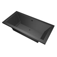 Ligbad Society 180X90X50 cm Ebony Mat Zwart MegaBath - thumbnail