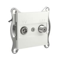 Schneider Electric EPH3470321D TV-satelliet doorvoercontactdoos Asfora Wit (RAL 9003) 1 stuk(s) - thumbnail