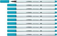 Brushstift STABILO Pen 568/31 lichtblauw | 10 stuks - thumbnail