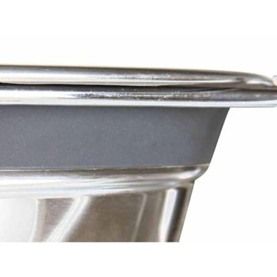 TRIXIE VOER / WATERBAK-SET KLAPPERBESCHERMING RVS / METAAL GRIJS 2X1,5 LTR TRIXIE VOER / WATERBAK-SET KLAPPERBESCHERMING RVS / METAAL GRIJS 2X1,5 LTR