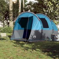 VidaXL Tunneltent 4-persoons waterdicht blauw - thumbnail