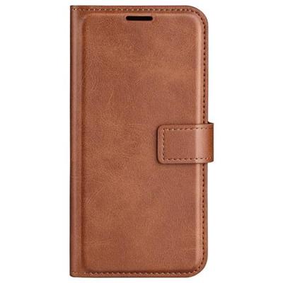 Casecentive Leren Wallet case met sluiting iPhone 16 bruin