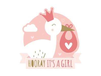 Paperdreams Huldeschild - newborn baby girl