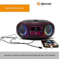 Radio met cassettespeler Denver Electronics TCL-212 LED - thumbnail