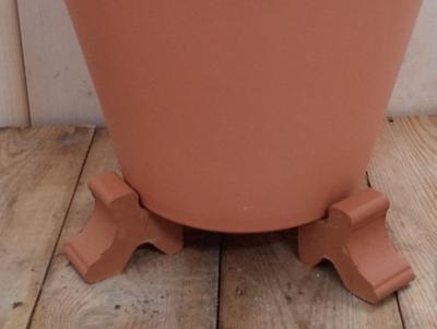 Potcomponent Potzetter Lichtbruin 3 stuks voor een ronde pot - Warentuin mix