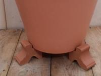 Potcomponent Potzetter Lichtbruin 3 stuks voor een ronde pot - Warentuin mix - thumbnail