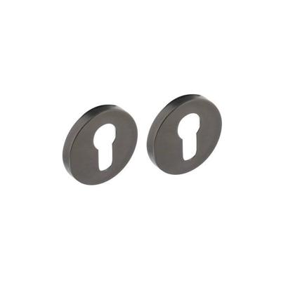 Intersteel Set ronde profielcilinderrozetten antraciet grijs