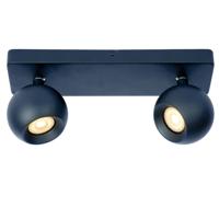 Lucide FAVORI - Plafondspot - 2xGU10 - Zwart - thumbnail