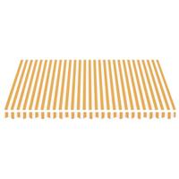 Vervangingsdoek voor luifel 4x3,5 m geel en wit - thumbnail