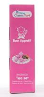New Classic Toys houten theeset met taart - roze - thumbnail