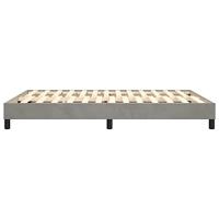 Boxspringframe fluweel lichtgrijs 140x200 cm - thumbnail
