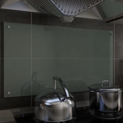 VidaXL Spatscherm keuken 90x50 cm gehard glas melkwit