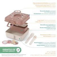 Brooddoos voor kinderen - MONBENTO - Inclusief bestek - BPA-vrij - Snacky Fox - thumbnail