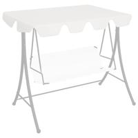 VidaXL Vervangingsluifel voor schommelbank 150/130x105/70 cm wit - thumbnail