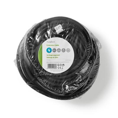 Verlengkabel | 20 m | H05VV-F 3G1.5 | IP44 | Zwart