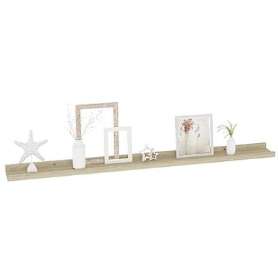 Wandschappen 2 st 100x9x3 cm sonoma eikenkleurig Wandschappen 2 st 100x9x3 cm sonoma eikenkleurig