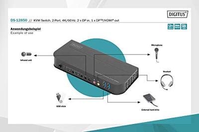 Digitus DS-12850 KVM-switch Digitus DS-12850 KVM-switch