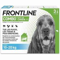 FRONTLINE 3 Antiparasitaire pipetten COMBO Hond - 10 tot 20 kg - Vlooien, teken, bijtende luizen - thumbnail