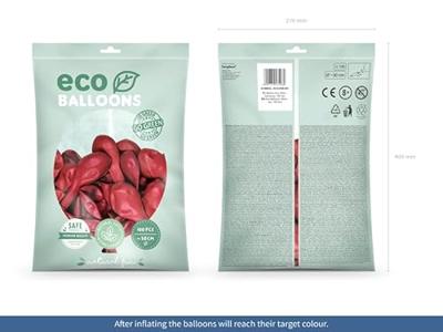 Metallic Ballonnen Rood Premium Organic (100st)