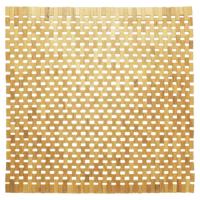 Badmat Woodblock Teak 60x60 cm Bruin - thumbnail