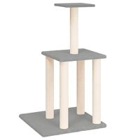 VidaXL Kattenmeubel met sisal krabpalen 85,5 cm lichtgrijs - thumbnail