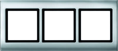 Merten Aquadesign afdekraam 3-voudig aluminium MTN400360