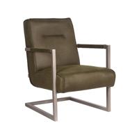 LABEL51 Fauteuil Jim - Army green - Microfiber - thumbnail