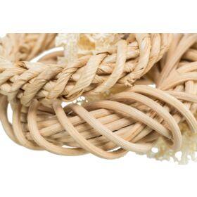 Trixie luffaring met rotan-en maisblad ring naturel