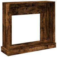 Haardombouw 100x30x87,5 cm bewerkt hout gerookt eikenkleurig - thumbnail