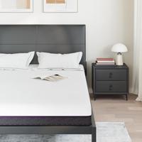 Matras Wit en Grijs 140 x 200 cm Traagschuim - thumbnail