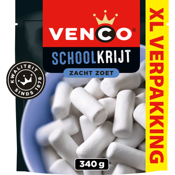 Venco Schoolkrijt Zacht Zoet XL Verpakking 340 g bij Jumbo