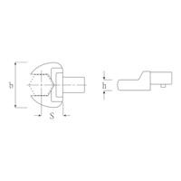 Stahlwille Steeksleutelgereedschap | sleutelwijdte 22 mm 14 x 18 mm | chroom-legering-staal | chroom-vanadium | 1 stuk - 58214022 58214022 - thumbnail