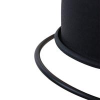 Mexlite Wandlamp davin 7657zw zwart - thumbnail