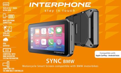 INTERPHONE infotainmentsysteem "sync55 bmw smart display". sync bmw car play,android auto 5.5