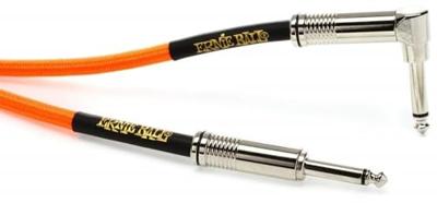 Ernie Ball 6084 Braided Instrument Cable, 5.5 meter, Neon Orange
