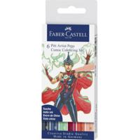 Faber Castell FC-267196 Tekenstift Faber-Castell Pitt Artist Pen Comic 6-delige Etui - thumbnail