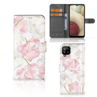 Samsung Galaxy A12 Hoesje Lovely Flowers - thumbnail