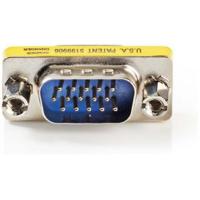 VGA-Adapter - VGA Male - VGA Male - Vernikkeld - Recht - Metaal - Metaal - Polybag - thumbnail