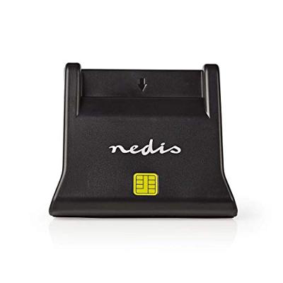 Nedis Kaartlezer | Smart Card (ID) | USB 2.0 | 1 stuks - CRDRU2SM3BK CRDRU2SM3BK