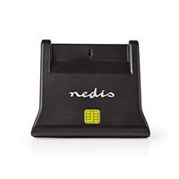 Nedis Kaartlezer | Smart Card (ID) | USB 2.0 | 1 stuks - CRDRU2SM3BK CRDRU2SM3BK - thumbnail