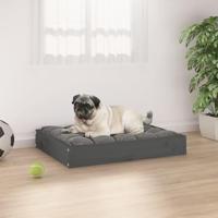 VidaXL Hondenmand 61,5x49x9 cm massief grenenhout grijs - thumbnail