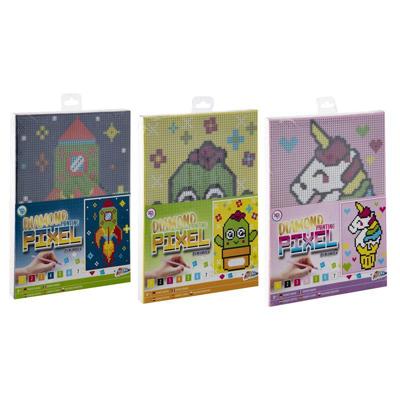 Grafix Pixel op nummer canvas - eenhoorn