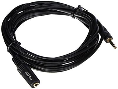 Delock 84002 Jackplug Audio Aansluitkabel [1x Jackplug male 3,5 mm - 1x Jackplug female 3,5 mm] 3 m Zwart